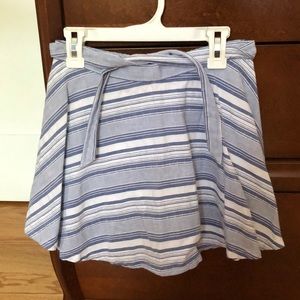 Striped blue skirt
